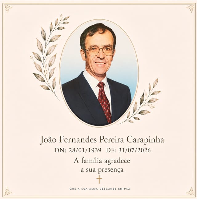 Cartão de agradecimento da família